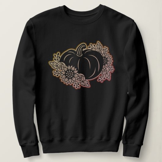 Halloween Glow Pumpkin Sweatshirt Vrouwen (Design voorkant)