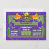 Halloween Glow Roller Skate Schaatsen Verjaardagsf Kaart (Voorkant)