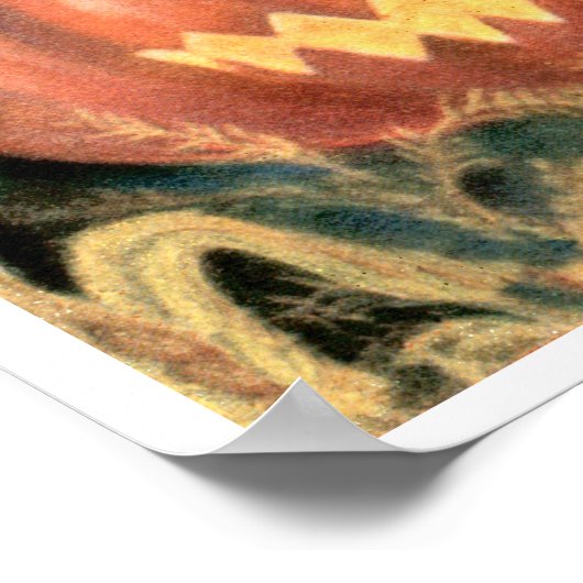 HALLOWEEN GLOWENDE JACK-O-LANTERN POSTER (Hoek)