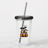 Halloween Gnome Acrylic Tumbler Acryl Drinkbeker (Achterkant)