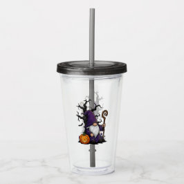 Halloween Gnome Acrylic Tumbler Acryl Drinkbeker