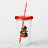 Halloween Gnome Acrylic Tumbler Acryl Drinkbeker (Achterkant)