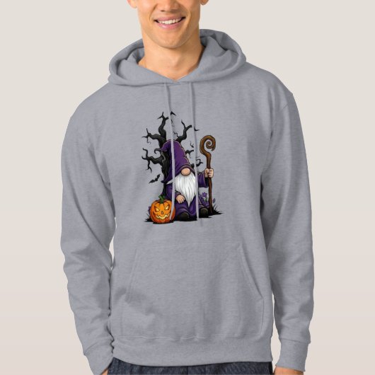 Halloween Gnome Adult Pullover Hoodie (Voorkant)