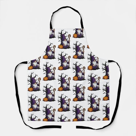 Halloween Gnome Apron Schort (Voorkant)