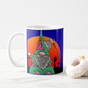 Halloween Gnome Ax Murderer Coffee Mok, Cup Koffiemok