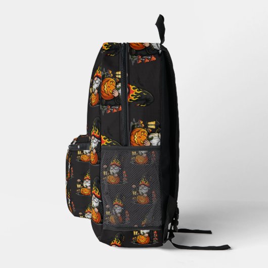 Halloween Gnome Backpack Bedrukte Rugzak (Rechts)