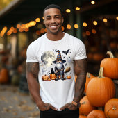 Halloween Gnome & Black Cat – Perfect Gift T-shirt