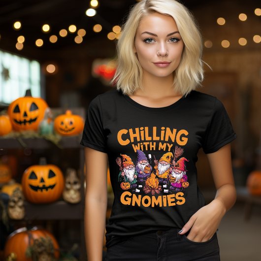 Halloween Gnome Chillin' met mijn Gnomies T-shirt