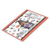 Halloween Gnome Chip Bag Wrappers Party Favorieten Notitieblok (Schuin)