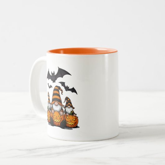 Halloween Gnome Coffee Mug Tweekleurige Koffiemok (Voorkant links)
