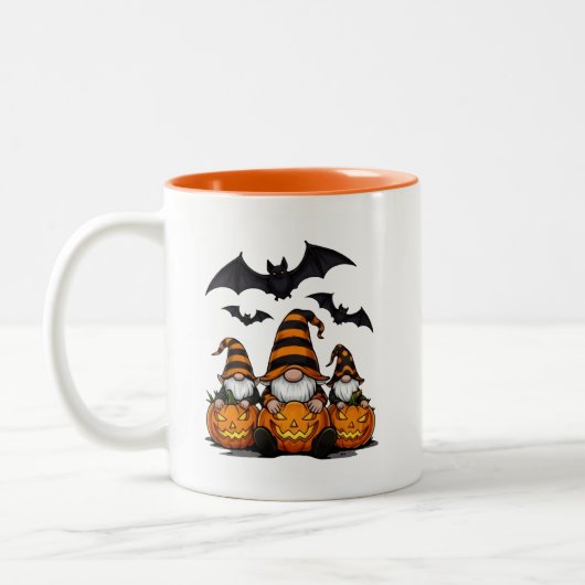 Halloween Gnome Coffee Mug Tweekleurige Koffiemok (Links)