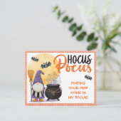 Halloween Gnome Customer Pop By Feestdagenkaart (Staand voorkant)