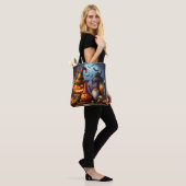 Halloween Gnome en Jack-O-Lanterns Tote Bag (Op model)