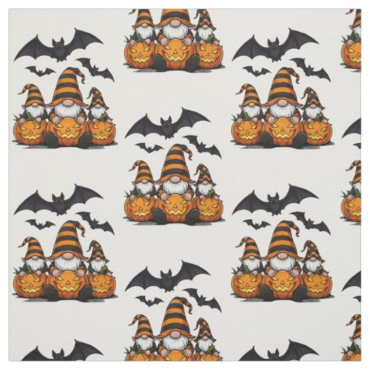 Halloween Gnome Fabric Stof (Swatch)