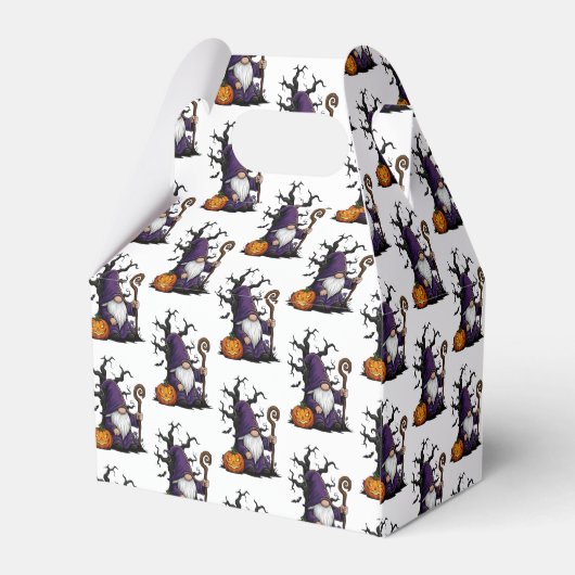 Halloween Gnome Favor Box Bedankdoosjes (Achterkant)