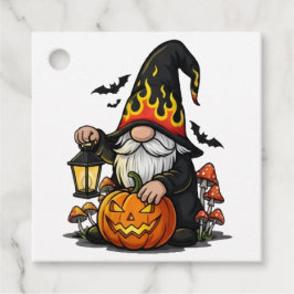 Halloween Gnome Favor Tags Bedankjes Labels
