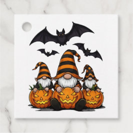 Halloween Gnome Favor Tags Bedankjes Labels