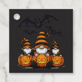 Halloween Gnome Favor Tags Bedankjes Labels