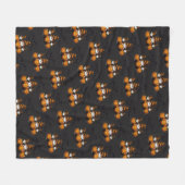 Halloween Gnome Fleece Blanket (Voorkant (Horizontaal))