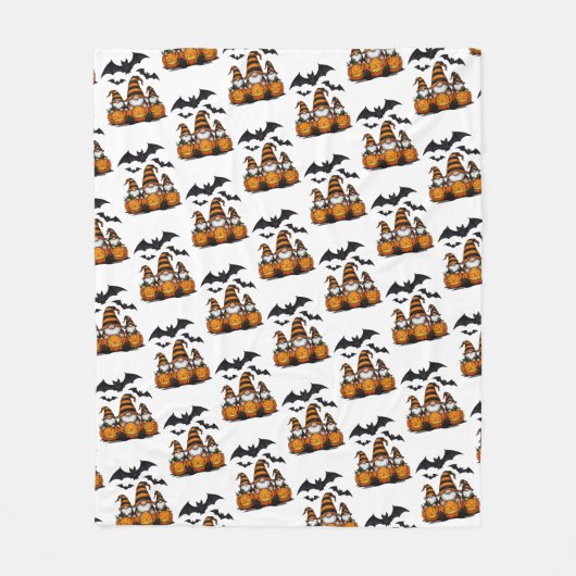 Halloween Gnome Fleece Blanket (Voorkant)