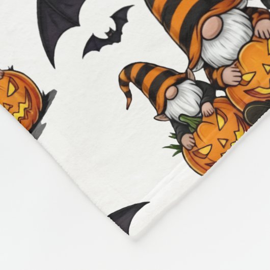 Halloween Gnome Fleece Blanket (Hoek)