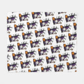 Halloween Gnome Fleece Blanket Deken (Voorkant (Horizontaal))