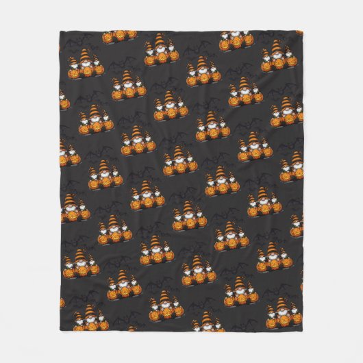 Halloween Gnome Fleece Blanket Deken (Voorkant)