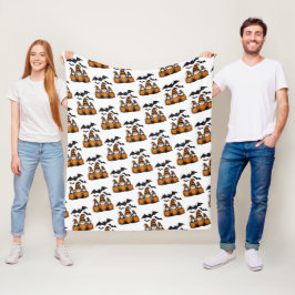Halloween Gnome Fleece Blanket Deken