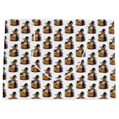 Halloween Gnome Gift Bag Groot Cadeauzakje (Voorkant)