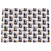 Halloween Gnome Gift Bag Groot Cadeauzakje (Voorkant)