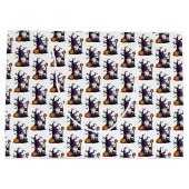 Halloween Gnome Gift Bag Groot Cadeauzakje (Achterkant)