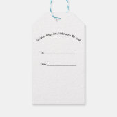 Halloween Gnome Gift Tag Cadeaulabel (Achterkant)