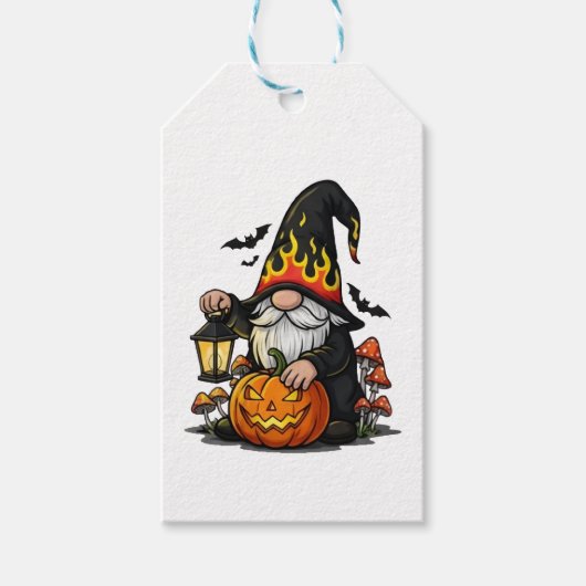 Halloween Gnome Gift Tag Cadeaulabel (Voorkant)