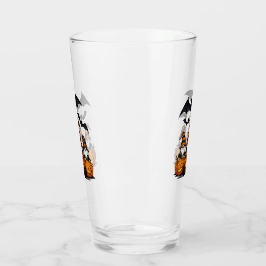Halloween Gnome Glass Cup Glas (Links)