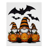 Halloween Gnome Glossy Poster (Voorkant)