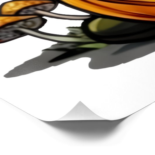 Halloween Gnome Glossy Poster (Hoek)