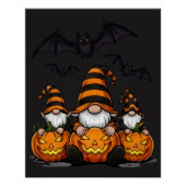 Halloween Gnome Glossy Poster (Voorkant)