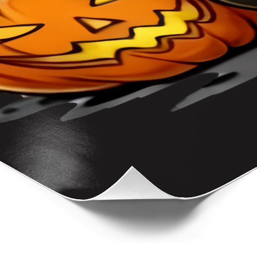 Halloween Gnome Glossy Poster (Hoek)