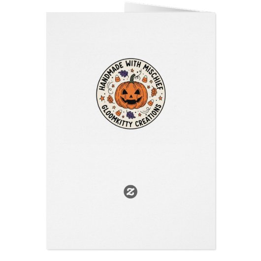 Halloween Gnome Greeting Card (Achterkant)