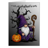 Halloween Gnome Greeting Card (Voorkant)