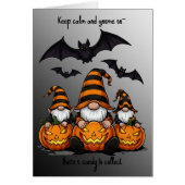 Halloween Gnome Greeting Card (Voorkant)