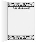 Halloween Gnome Greeting Card (Binnen (Rechts))