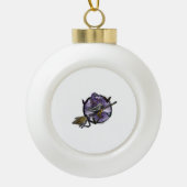 Halloween Gnome Keramische Bal Ornament (Voorkant)