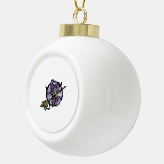 Halloween Gnome Keramische Bal Ornament (Rechts)