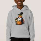 Halloween Gnome Kids Pullover Hoodie (Voorkant)