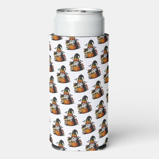 Halloween Gnome Koozie (Seltzer Achterkant)