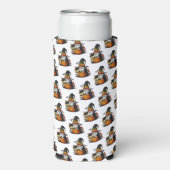 Halloween Gnome Koozie (Seltzer Voorkant)