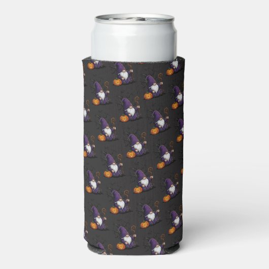 Halloween Gnome Koozie (Seltzer Achterkant)