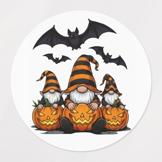 Halloween Gnome Labels (Design 1)