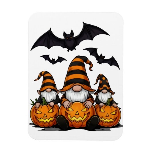 Halloween Gnome Magnet Magneet (Verticaal)